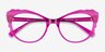 Cassis Purple AcetateEyeglass Frames from EyeBuyDirect, Closed View