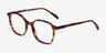 Harlowe Tortoise AcetateEyeglass Frames from EyeBuyDirect, Angle View