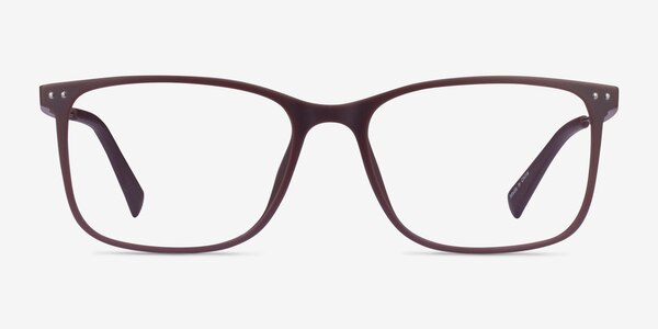 Ease Marron foncé Plastique Montures de lunettes de vue