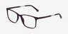 Ease Dark Brown PlasticEyeglass Frames from EyeBuyDirect, Angle View