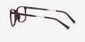 Ease Dark Brown PlasticEyeglass Frames from EyeBuyDirect, Side View