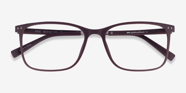 Ease Dark Brown PlasticEyeglass Frames from EyeBuyDirect, Closed View