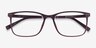Ease Dark Brown PlasticEyeglass Frames from EyeBuyDirect, Closed View