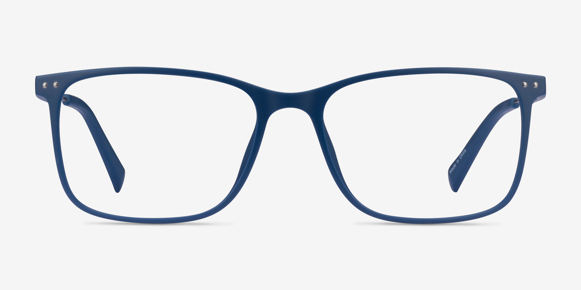 Ease Rectangle Navy Full Rim Eyeglasses | Eyebuydirect Canada