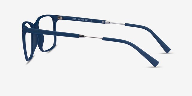Ease Navy PlasticEyeglass Frames from EyeBuyDirect, Side View