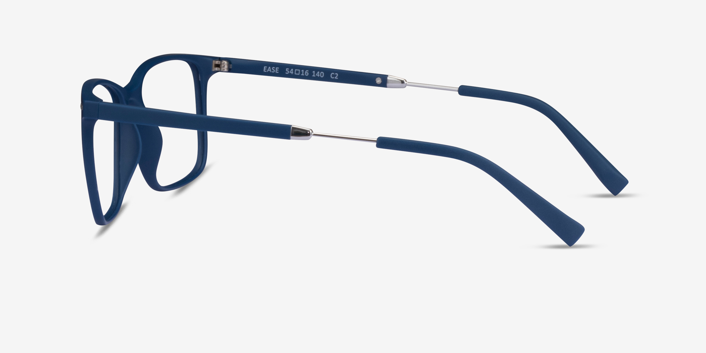 Ease Rectangle Navy Full Rim Eyeglasses Eyebuydirect