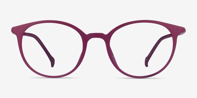Berry Purple PlasticEyeglass Frames from EyeBuyDirect, Front View