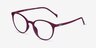 Berry Purple PlasticEyeglass Frames from EyeBuyDirect, Angle View