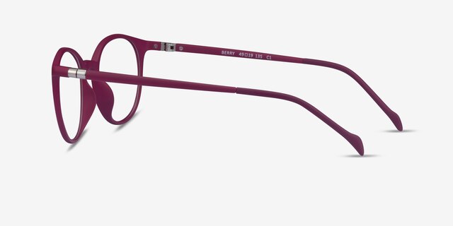 Berry Purple PlasticEyeglass Frames from EyeBuyDirect, Side View