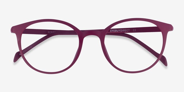 Berry Purple PlasticEyeglass Frames from EyeBuyDirect, Closed View