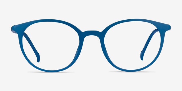 Berry Navy PlasticEyeglass Frames from EyeBuyDirect, Front View