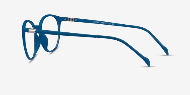 Berry Navy PlasticEyeglass Frames from EyeBuyDirect, Side View