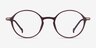 Matcha Dark Brown PlasticEyeglass Frames from EyeBuyDirect, Front View