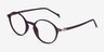 Matcha Dark Brown PlasticEyeglass Frames from EyeBuyDirect, Angle View