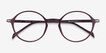 Matcha Dark Brown PlasticEyeglass Frames from EyeBuyDirect, Closed View