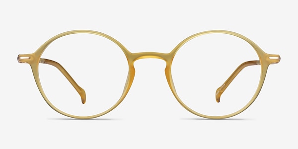 Matcha Clear Yellow Plastic Eyeglass Frames