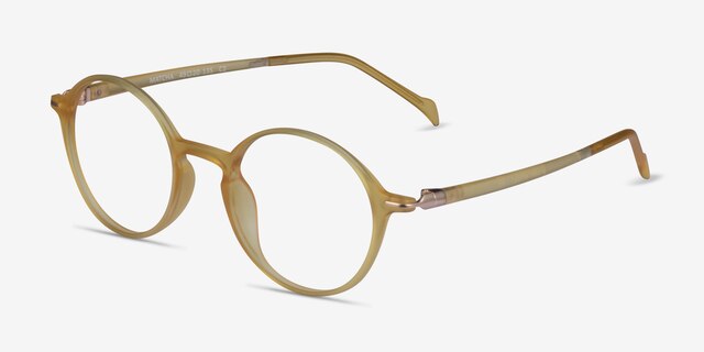Matcha Clear Yellow PlasticEyeglass Frames from EyeBuyDirect, Angle View