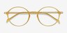 Matcha Clear Yellow PlasticEyeglass Frames from EyeBuyDirect, Closed View