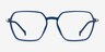 Tatsu Navy PlasticEyeglass Frames from EyeBuyDirect, Front View