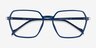 Tatsu Navy PlasticEyeglass Frames from EyeBuyDirect, Closed View