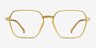 Tatsu Clear Yellow PlasticEyeglass Frames from EyeBuyDirect, Front View