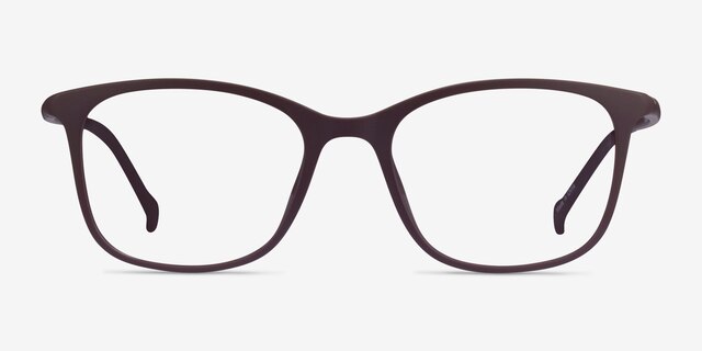 Bamboo Dark Brown PlasticEyeglass Frames from EyeBuyDirect, Front View