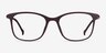 Bamboo Dark Brown PlasticEyeglass Frames from EyeBuyDirect, Front View