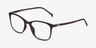 Bamboo Dark Brown PlasticEyeglass Frames from EyeBuyDirect, Angle View