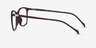 Bamboo Dark Brown PlasticEyeglass Frames from EyeBuyDirect, Side View