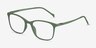 Bamboo Green PlasticEyeglass Frames from EyeBuyDirect, Angle View