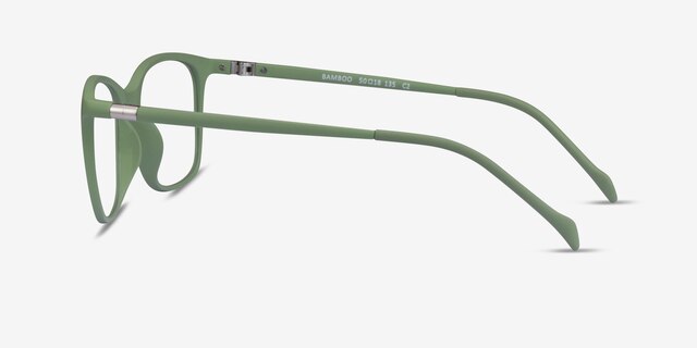 Bamboo Green PlasticEyeglass Frames from EyeBuyDirect, Side View