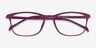 Unwind Purple PlasticEyeglass Frames from EyeBuyDirect, Closed View