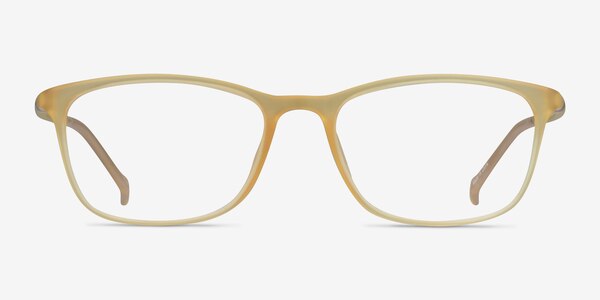 Unwind Clear Yellow Plastic Eyeglass Frames