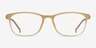 Unwind Clear Yellow PlasticEyeglass Frames from EyeBuyDirect, Front View