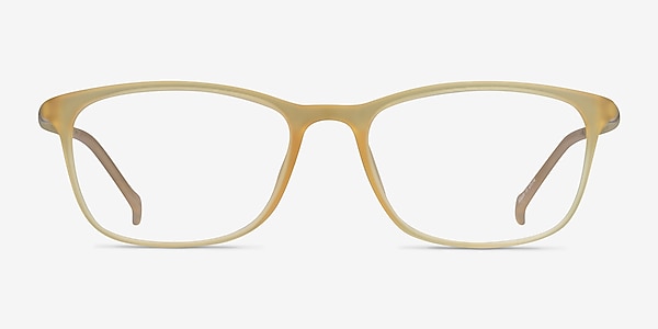 Unwind Clear Yellow Plastic Eyeglass Frames