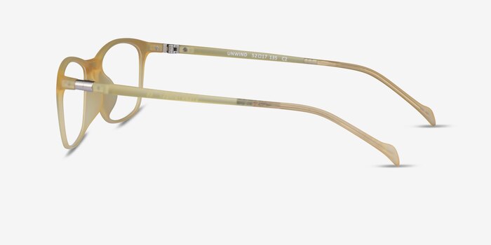 Unwind Clear Yellow Plastic Eyeglass Frames from EyeBuyDirect