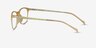 Unwind Clear Yellow PlasticEyeglass Frames from EyeBuyDirect, Side View