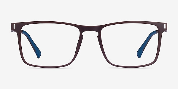 Anza Dark Brown Plastic Eyeglass Frames