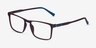 Anza Dark Brown PlasticEyeglass Frames from EyeBuyDirect, Angle View