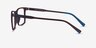 Anza Dark Brown PlasticEyeglass Frames from EyeBuyDirect, Side View