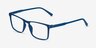 Anza Navy PlasticEyeglass Frames from EyeBuyDirect, Angle View