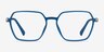 Brisk Navy PlasticEyeglass Frames from EyeBuyDirect, Front View