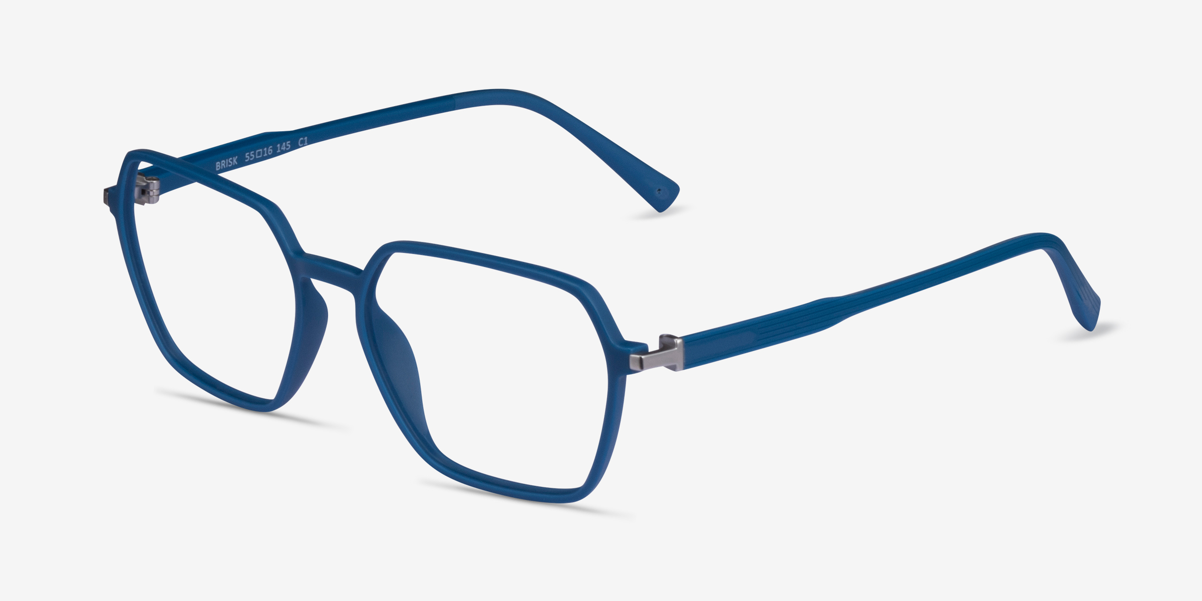 Brisk Geometric Navy Full Rim Eyeglasses Eyebuydirect Canada