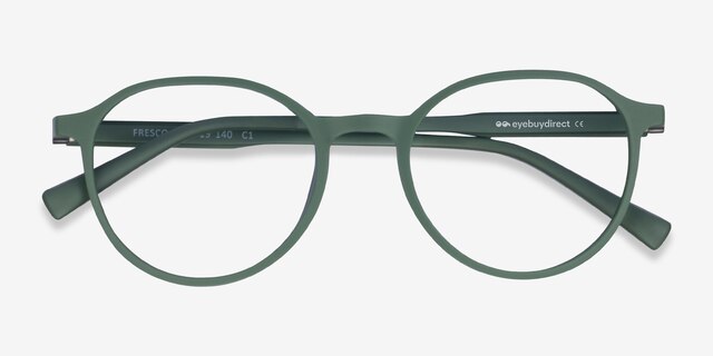 Fresco Green PlasticEyeglass Frames from EyeBuyDirect, Closed View