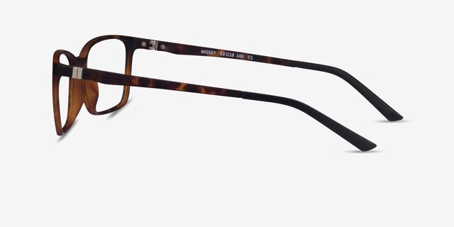 Mosey Tortoise PlasticEyeglass Frames from EyeBuyDirect, Side View