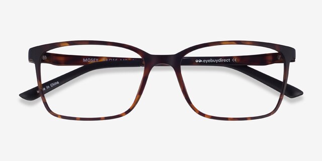 Mosey Tortoise PlasticEyeglass Frames from EyeBuyDirect, Closed View