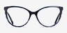 Flutter Blue Floral AcetateEyeglass Frames from EyeBuyDirect, Front View