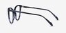 Flutter Blue Floral AcetateEyeglass Frames from EyeBuyDirect, Side View
