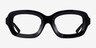 Borough Black AcetateEyeglass Frames from EyeBuyDirect, Front View