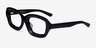 Borough Black AcetateEyeglass Frames from EyeBuyDirect, Angle View
